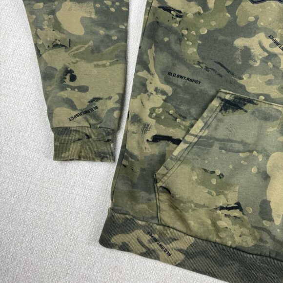 Under Armour X Project Rock Men's Camo Pullover Veteran's Day USA Hoodie - Picture 5 of 16